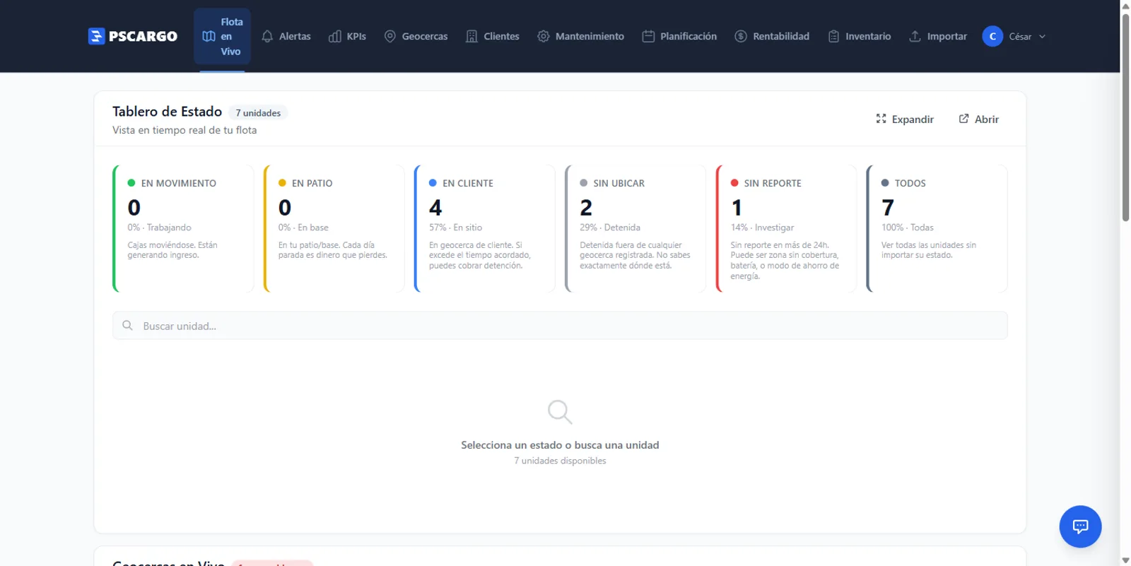 Sabes donde esta cada remolque en tiempo real