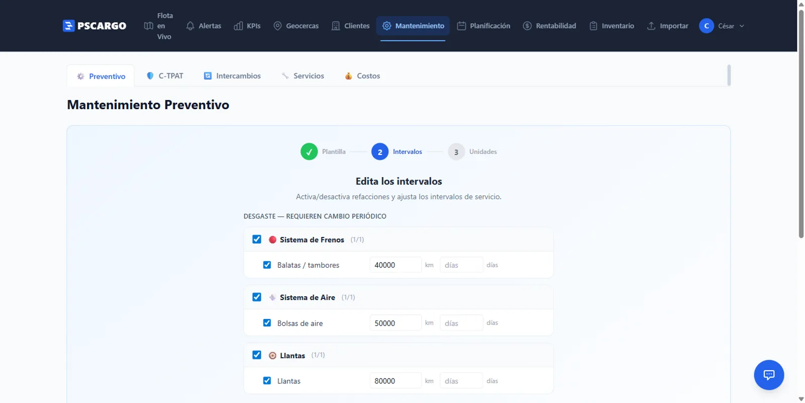 Te avisa cuando le toca servicio y cuanto te cuesta cada remolque